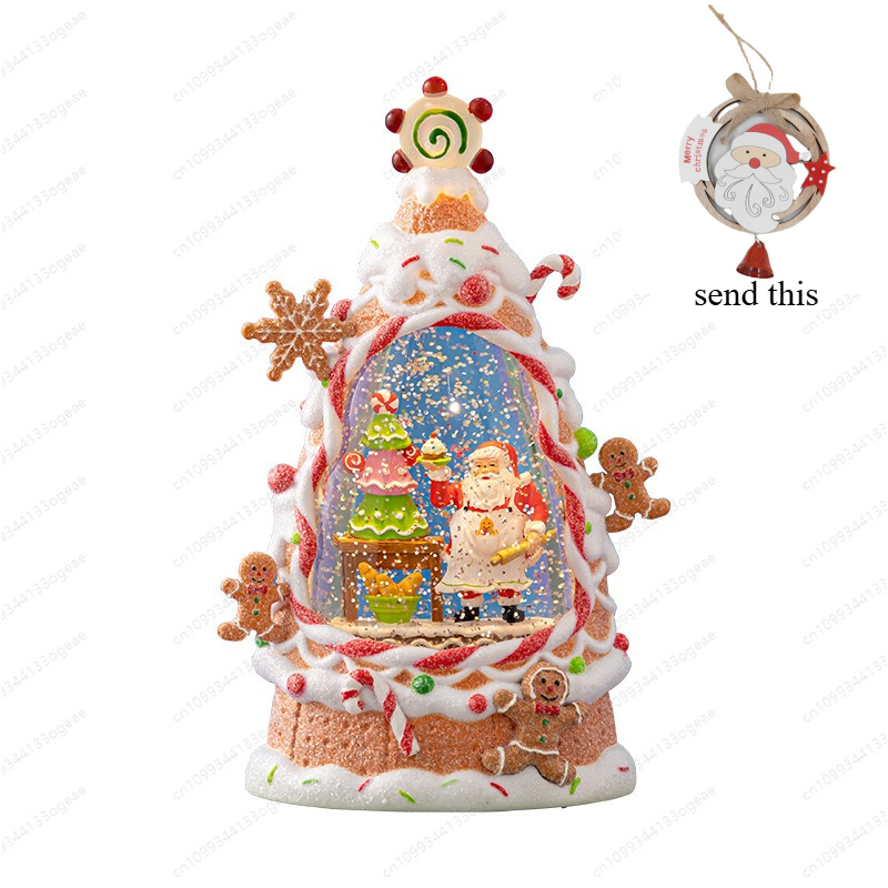 Vintage Collectible Santa - Weihnachtslaterne im Vintage-Stil, animiertes Weihnachtsmann-Zugset mit