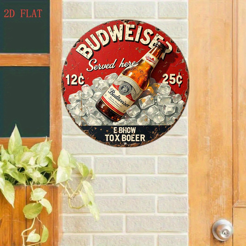 1 Stück Vintage-Bier-Logo-Meta – Vintage Collectible Plates Bewertung und Preis