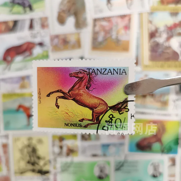 100 verschiedene Pferdestempel – Collectible Vintage Postage Stamps Bewertung und Preis