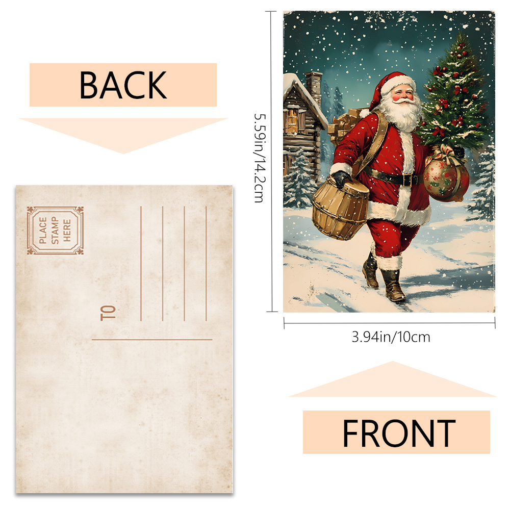 32 Stück, Vintage-Weihnachtspo – Vintage Collectible Santa Bewertung und Preis