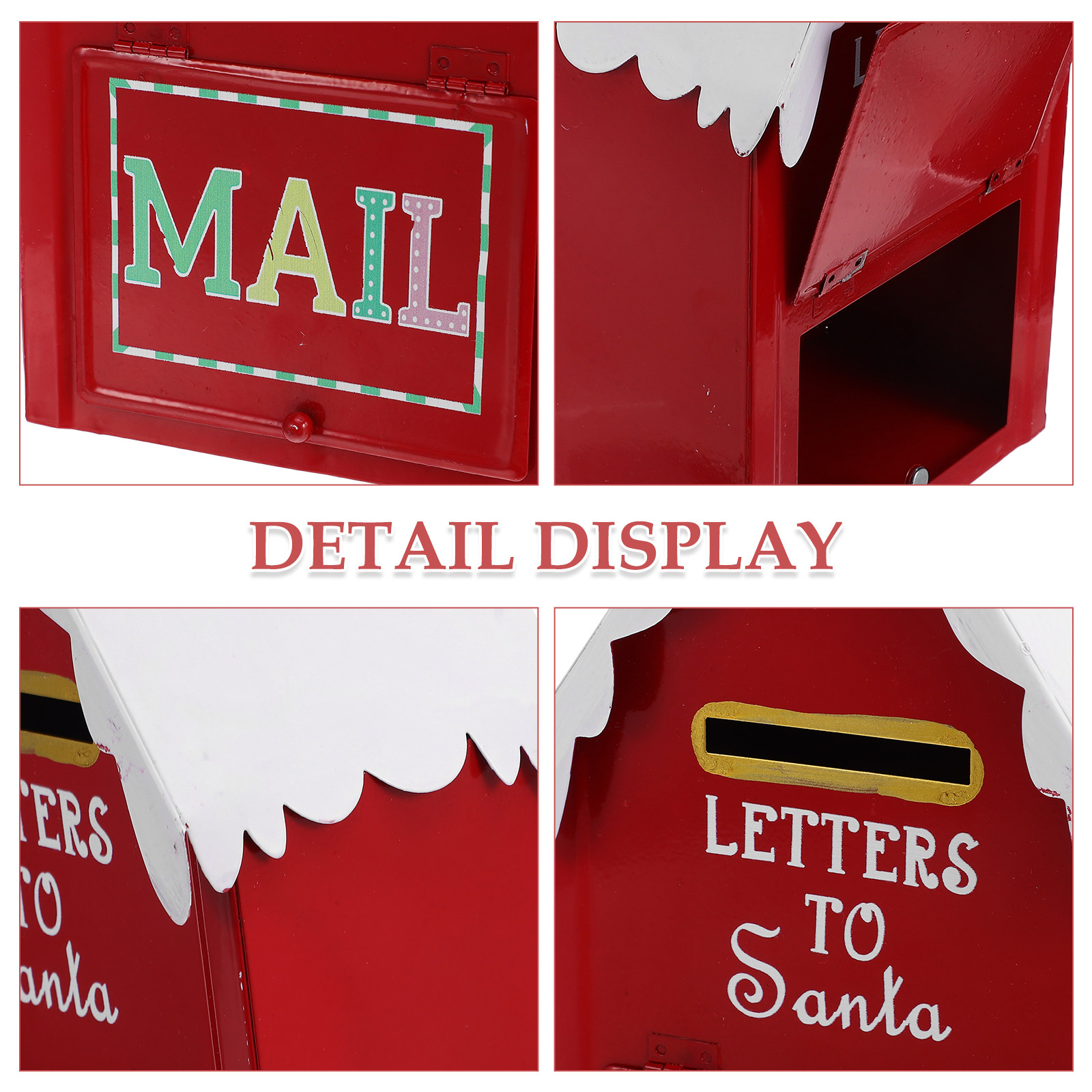 Roter Weihnachtsbriefkasten au – Vintage Collectible Santa Bewertung und Preis