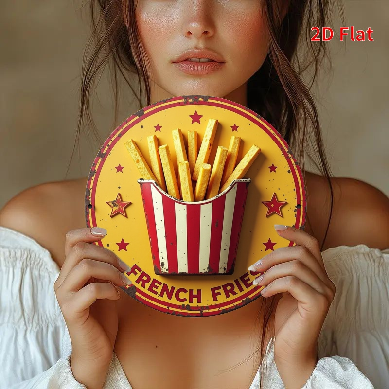 2D flach, 1 Stück Retro-Pommes – Vintage Collectible Plates Bewertung und Preis