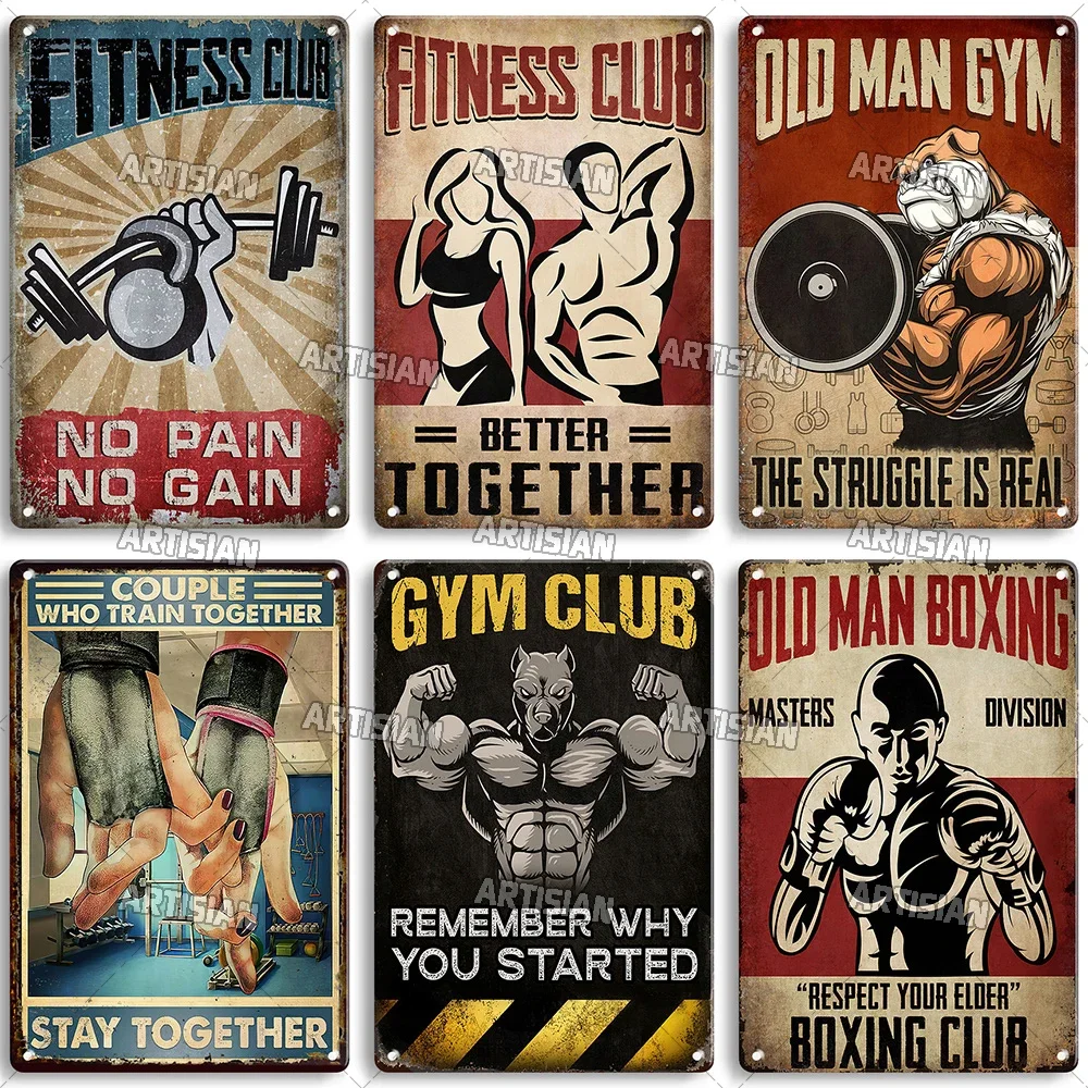 Old Man Gym Club Inspirierende – Vintage Collectible Plates Bewertung und Preis