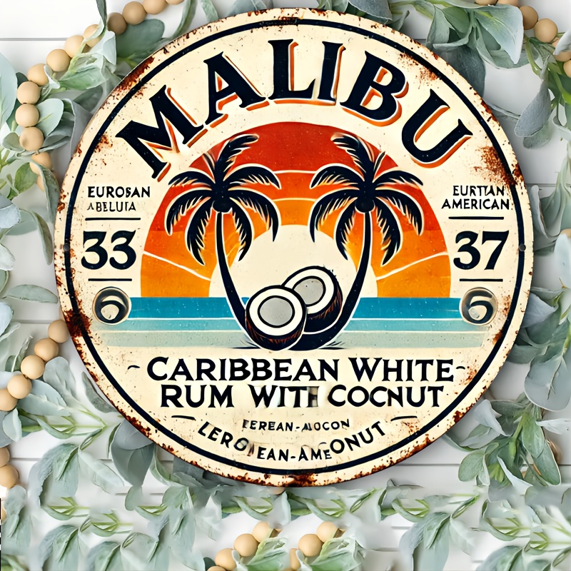 Vintage Malibu Rum Coconut Alu – Vintage Collectible Plates Bewertung und Preis