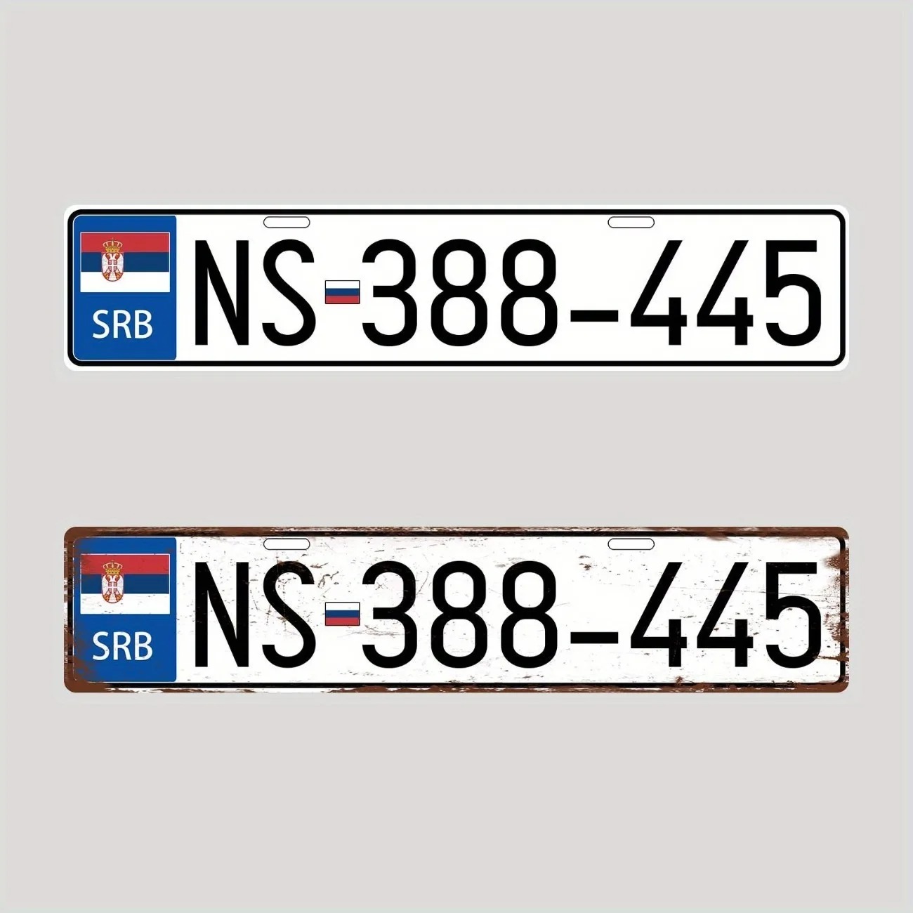 Anpassbares Retro-Nummernschil – Vintage Collectible Plates Bewertung und Preis