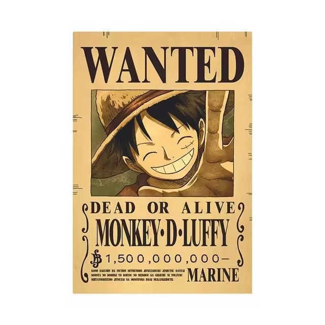 Anime One Piece Wanted-Plakate – Vintage Collectible Cards Bewertung und Preis