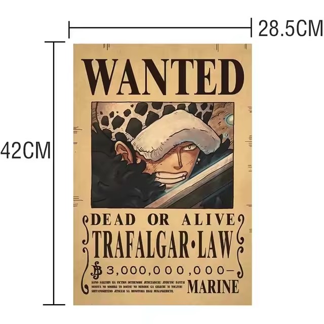 Anime One Piece Wanted-Plakate – Vintage Collectible Cards Bewertung und Preis