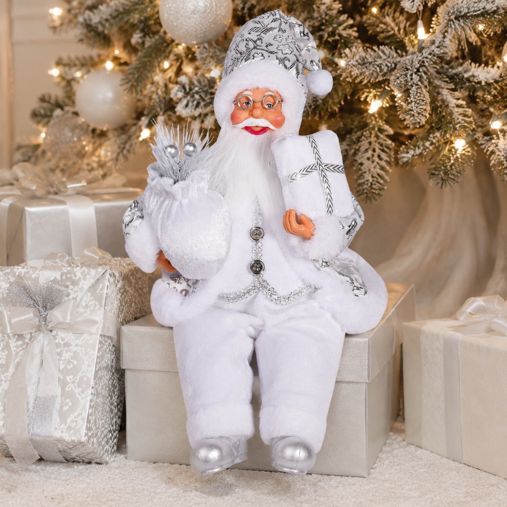 1 Stück Weißer Weihnachtsmann  – Vintage Collectible Santa Bewertung und Preis